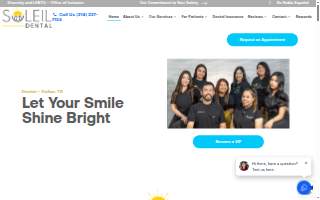 Soleil Dental website