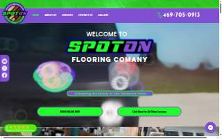 Spot On Flooring Company website
