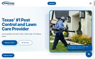 Sureguard Lawn & Pest website