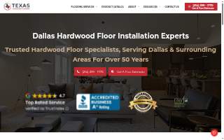 Texas Hardwood Flooring website