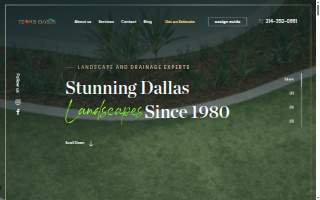 Texas Oasis Landscape & Drainage website