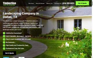 Timberline Lawn & Landscape website