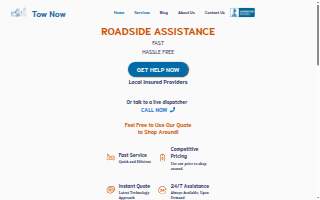 Tow Now website