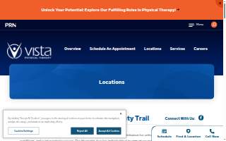 Vista Physical Therapy - Dallas, Katy Trail website