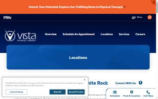 Vista Physical Therapy - Dallas, White Rock website