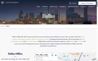 Walters Gilbreath, PLLC website