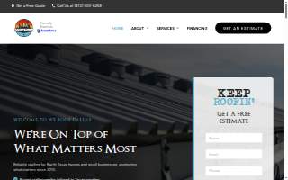 We Roof Dallas, Inc website