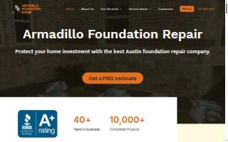 Armadillo Foundation Repair website