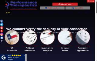 Performance Therapeutics - Del Rio website
