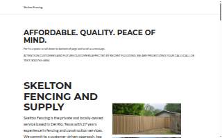 Skelton Fencing and Supply website