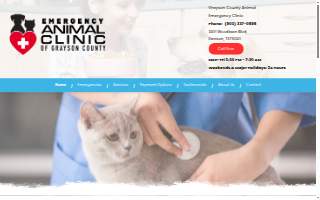 Grayson County Animal Emergency Clinic of Denison website