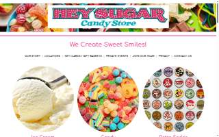 Hey Sugar Candy and Ice Cream website