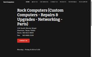Rock Computers website