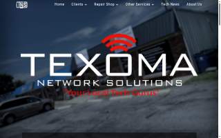 Texoma Network Solutions website