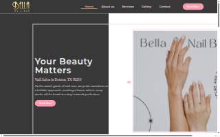 Bella Nail Bar website