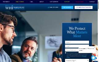 Wade Hunt Insurance website