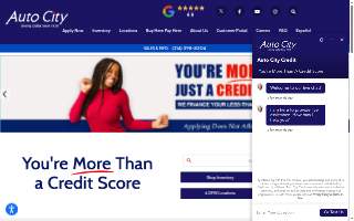 Auto City Credit website