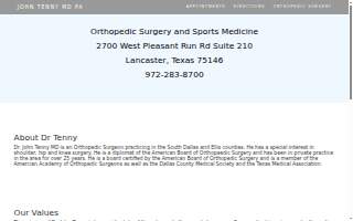 John Tenny MD PA website