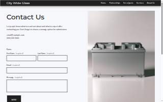City Wide Glass website