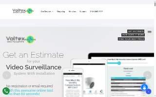 Voltex Security Systems - Surveillance Camera Installation Houston website