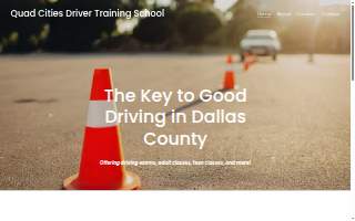 Quad Cities Driver Training School website