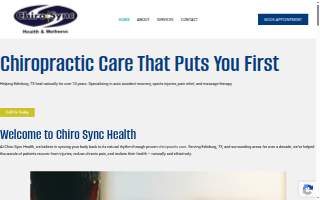 ChiroSync Health & Wellness Chiropractic website