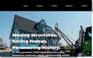 Flores House Movers website
