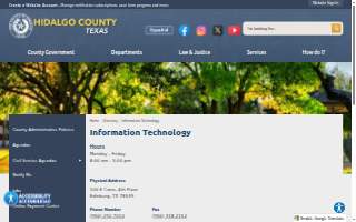 Hidalgo County Information Technology website
