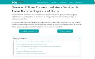 AAA Towing and Gruas el Paso website