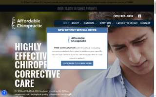 Affordable Chiropractic website