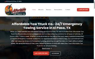 Affordable Tow Truck Co. website