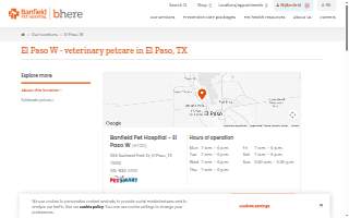 Banfield Pet Hospital of El Paso website