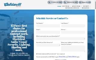 Caldwell Electric website