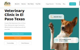 Country Club Animal Clinic website
