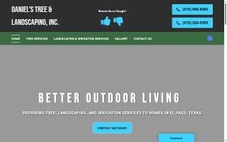Daniel’s Tree & Landscaping, Inc. website