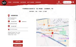Famous Dave's Bar-B-Que website