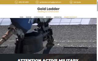 Gold Ladder Roofing And Construction website