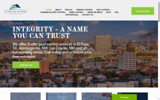 Integrity Pest and Termite website