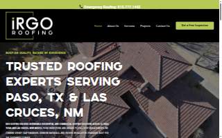 iRGO Roofing website