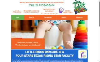 Little Dinos Daycare website