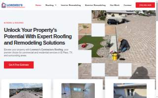 Lorenzo's Contractor Roofing & Remodeling website