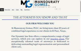 Mansouraty Gomez PLLC Attorneys at Law website