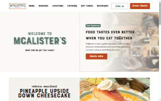 McAlister’s Deli website