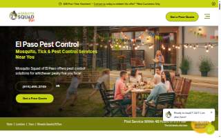 Mosquito Squad Plus of El Paso website