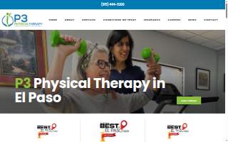 P3 Physical Therapy website