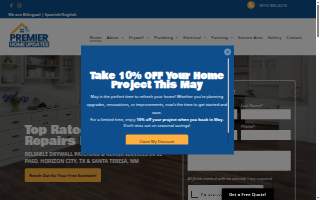 Premier Home Updates website