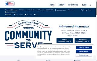 PrimeMed Pharmacy website