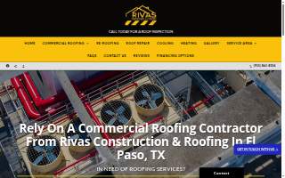 Rivas Construction & Roofing website