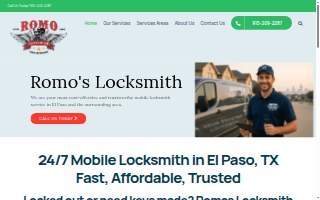 Romo's Locksmith website
