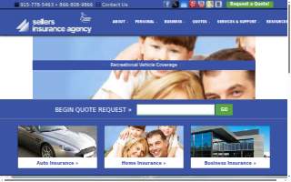Sellers Insurance Agency website